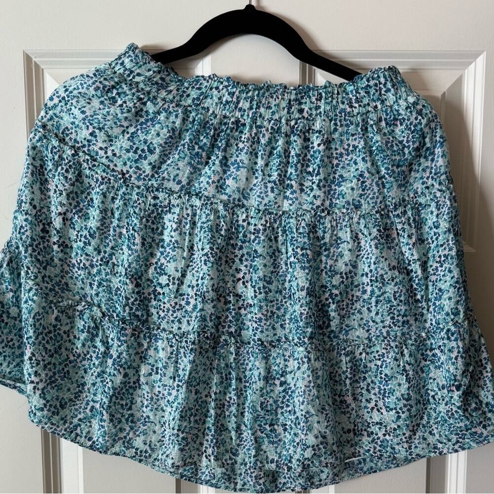 Loft Floral Blue Skirt size PXS
